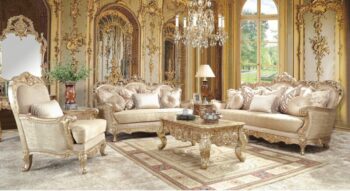 Luxury 7 PCs Dining Table Set HD-8024 By Homey Design 128