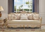 Metallic Gold & Belle Silver 3PCs Sofa Set HD-8925 By Homey Design 13