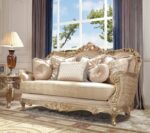 Metallic Gold & Belle Silver 3PCs Sofa Set HD-8925 By Homey Design 14