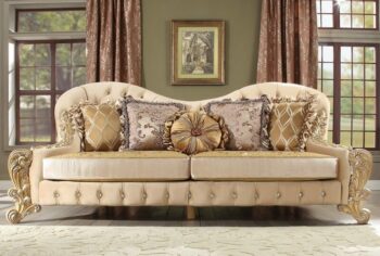 Metallic Gold Sofa HD-817 By Homey Design