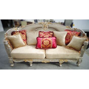 Metallic Antique Silver Sofa HD-1880 By Homey Design