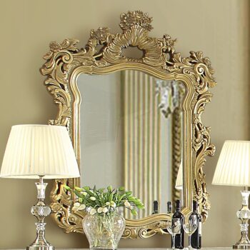 Ivory & Metallic Gold Mirror HD-8032 By Homey Design