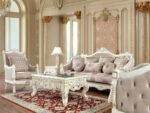 Plantation Cove White 3PCs Sofa Set HD-9390 By Homey Design Homey Design Special Orders Mobilia Cleopatra 13 Plantation Cove White 3PCs Sofa Set HD-9390 By Homey Design 13