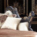 Black Enamel Finish 3PC Sofa Set HD-9666 By Homey Design Homey Design Special Orders Mobilia Cleopatra 16 Black Enamel Finish 3PC Sofa Set HD-9666 By Homey Design 16