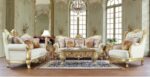 Metallic Gold 3PCs Sofa Set HD-93630 By Homey Design 11