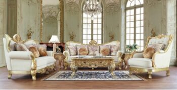 Luxury 7 PCs Dining Table Set HD-8024 By Homey Design 158