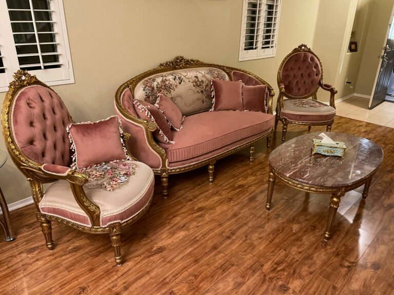 Handmade Gold Peach Galaxy Sofa - Image 4