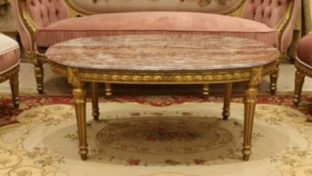 Handmade Gold Peach Galaxy Coffee Table