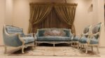 Handmade Fairuz Mint Green Loveseat 10
