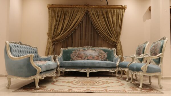 Handmade Fairuz Mint Green Loveseat 7
