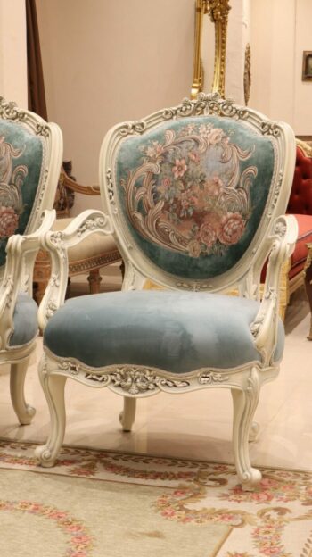Handmade Fairuz Mint Green Chair