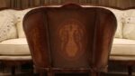 Handmade Marquetery Beige Chair 17