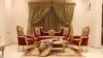 Handmade King Gold Red Sofa 23