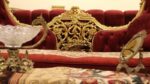 Handmade King Gold Red Sofa 21