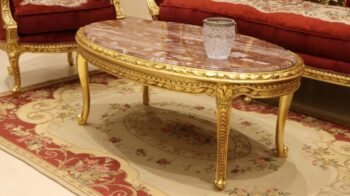 Handmade King Gold Red Coffee Table