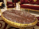 Handmade King Gold Red Coffee Table 10