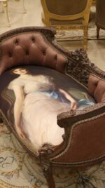 Handmade Brown Peach Lady Bench 11