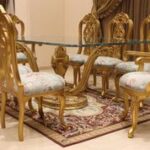 Handmade Gold Green Pistachio Tree Dining Set 24
