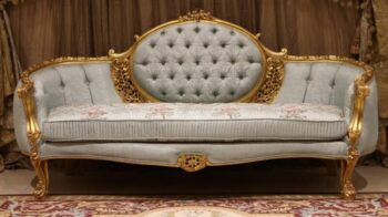 Handmade Gold Green Pistachio Sofa