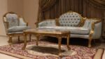 Handmade Gold Green Pistachio Sofa 8