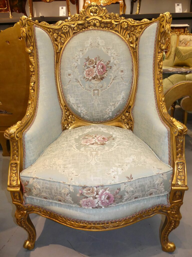 Handmade Gold Green Pistachio Chair - Image 3