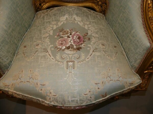 Handmade Gold Green Pistachio Chair 12