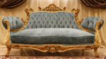 Handmade Gold Green Angels Loveseat 7