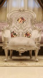 Handmade Silver Pink Chair 7
