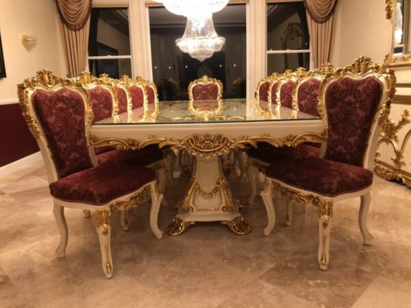 Handmade White Red Buffet 21