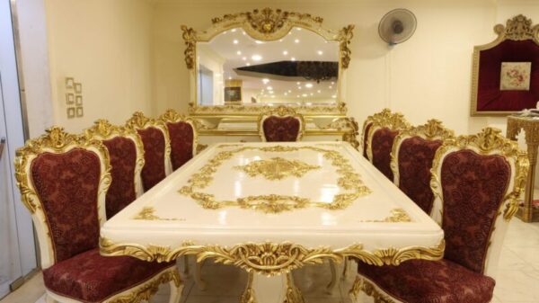 Handmade White Red Buffet 24