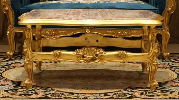 Handmade Gold Sand Blue Navy Coffee Table 4
