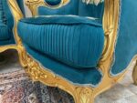 Handmade Gold Sand Blue Navy Chair 1 17