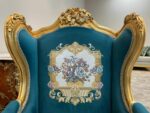 Handmade Gold Sand Blue Navy Chair 1 18