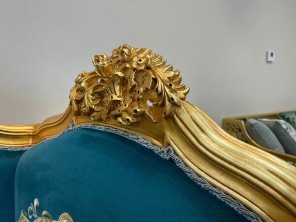Handmade Gold Sand Blue Navy Chair 1 13
