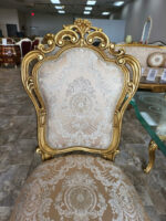 Handmade Palm Gold Dinning Chair 34