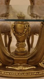Handmade Palm Gold Dinning Chair 41