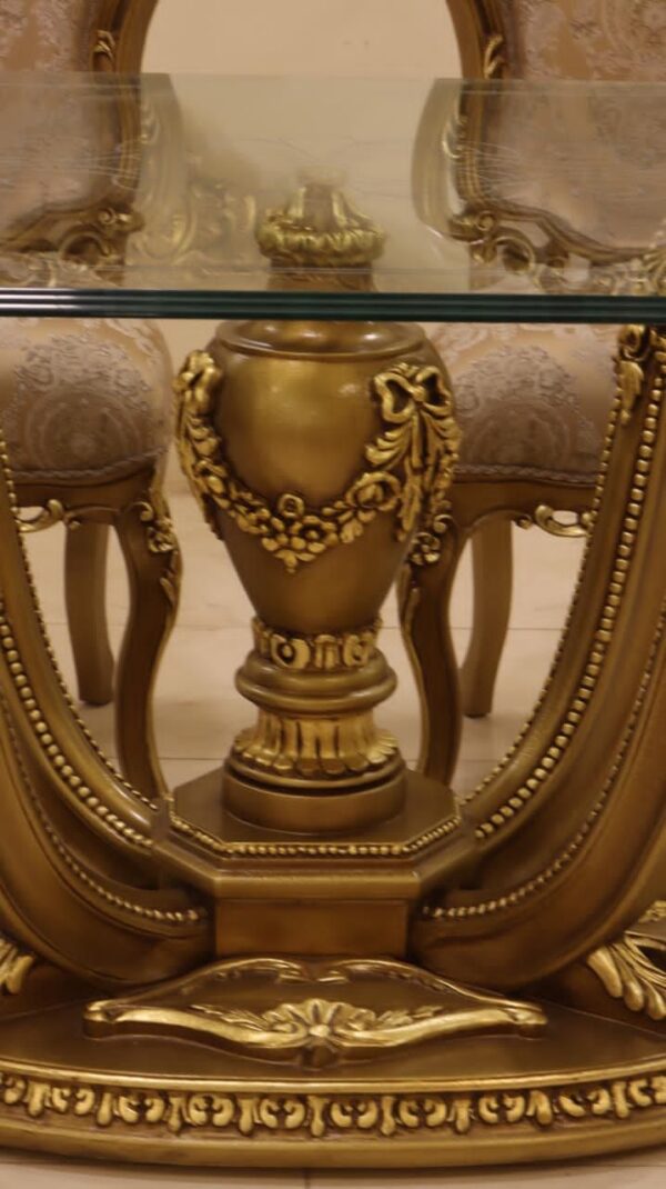 Handmade Palm Gold Dinning Chair 26