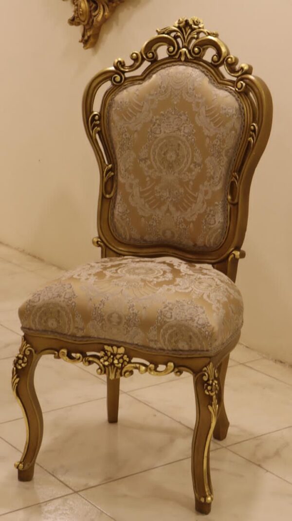 Handmade Palm Gold Dinning Chair 30