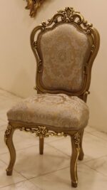 Handmade Palm Gold Dinning Chair 46