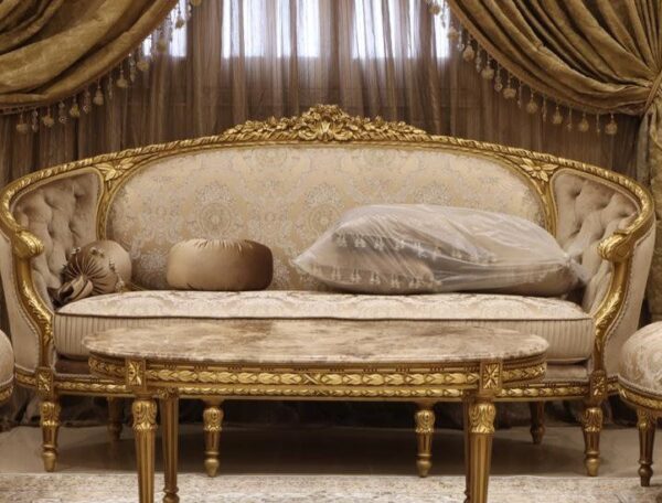 Handmade Gold Coffee Tree Sofa 8