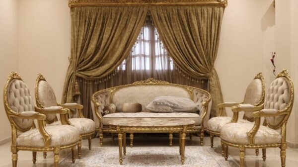 Handmade Gold Coffee Tree Sofa 12