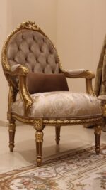 Handmade Gold Coffee Tree Chair 27