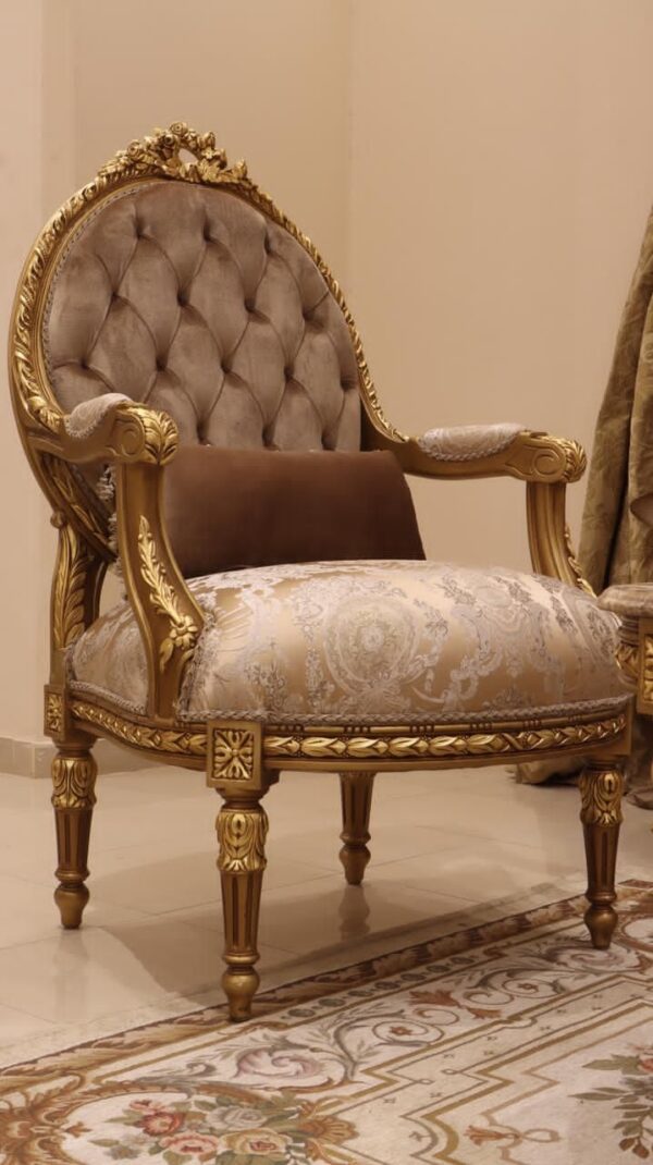 Handmade Gold Coffee Tree Chair 17