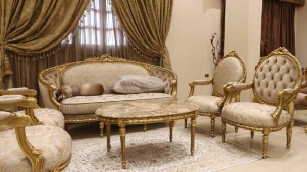 Handmade Gold Coffee Tree Coffee Table 12