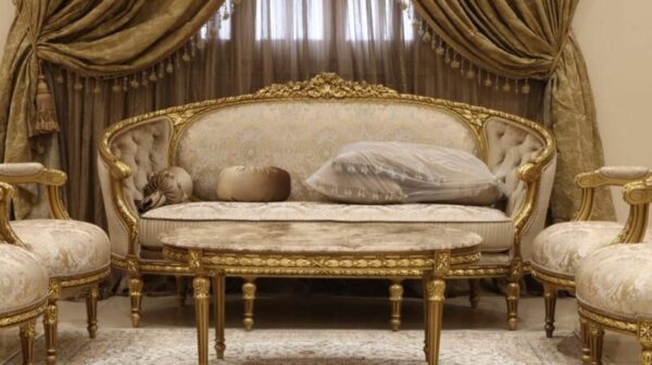 Handmade Gold Coffee Tree Coffee Table 14
