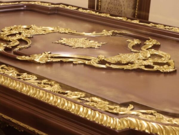 Handmade Oima Brown Dining Table 15