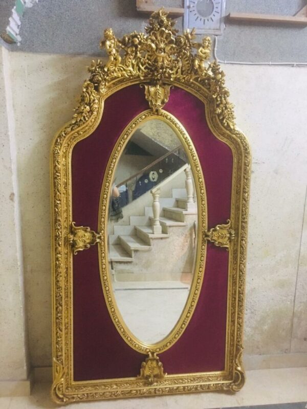 Handmade French Red Board Mirror 4