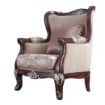 Mahogany Finish 3PCs Sofa Set HD-91862 By Homey Design Homey Design Special Orders Mobilia Cleopatra 12 Mahogany Finish 3PCs Sofa Set HD-91862 By Homey Design 12