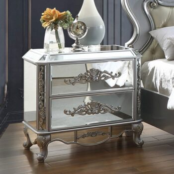 Luna Silver Nightstand HD-6036 By Homey Design