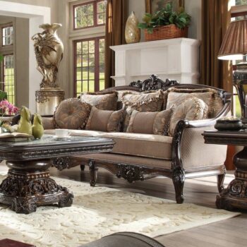 Dark Red Mahogany Sofa HD-09 By Homey Design
